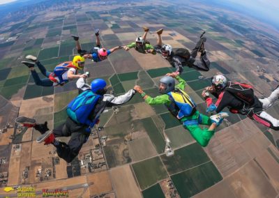 freefall star formation 7 way skydance skydiving davis california